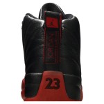 Air Jordan 12 Retro "Flu Game" 136001-063 - Iconic Black and Red Sneakers with Premium Leather