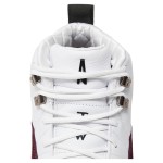 Air Jordan 12 Retro "White/Burgundy" DV6989-100 - Elegant White Sneakers with Burgundy Suede Accents