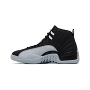 Air Jordan 12 Retro "Black/Grey" CT8013-010 - Classic Black and Grey Sneakers with Premium Leather