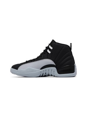 Air Jordan 12 Retro "Black/Grey" CT8013-010 - Classic Black and Grey Sneakers with Premium Leather