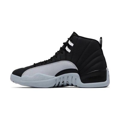 Air Jordan 12 Retro "Black/Grey" CT8013-010 - Classic Black and Grey Sneakers with Premium Leather