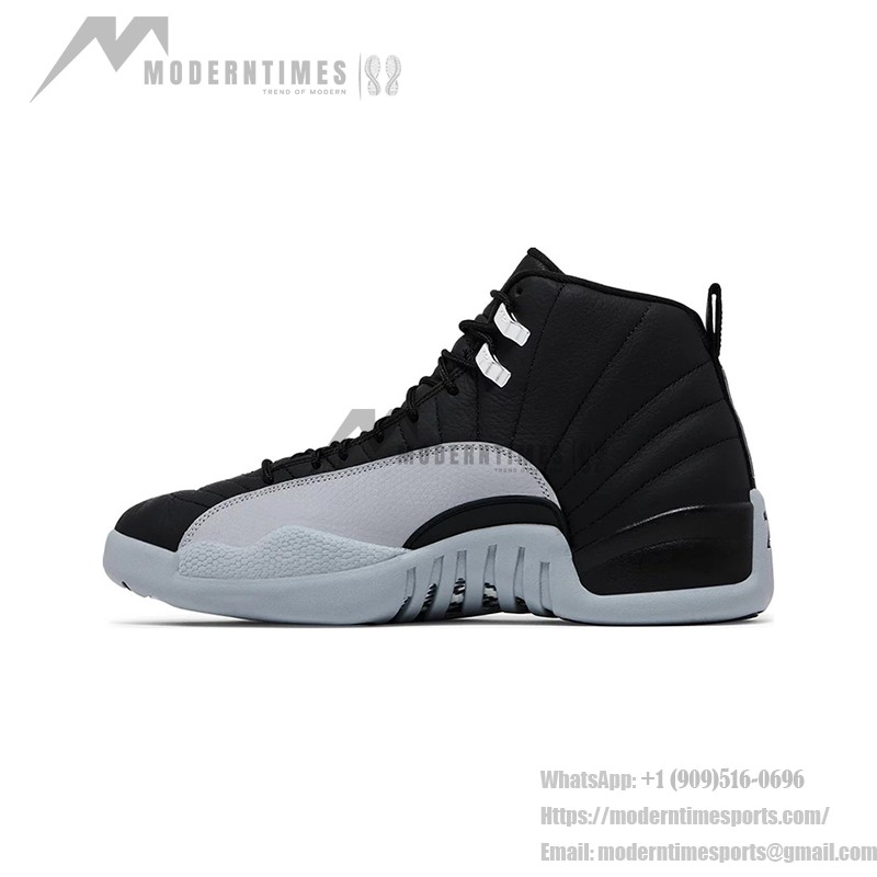 Air Jordan 12 Retro "Black/Grey" CT8013-010 - Classic Black and Grey Sneaker with Premium Leather