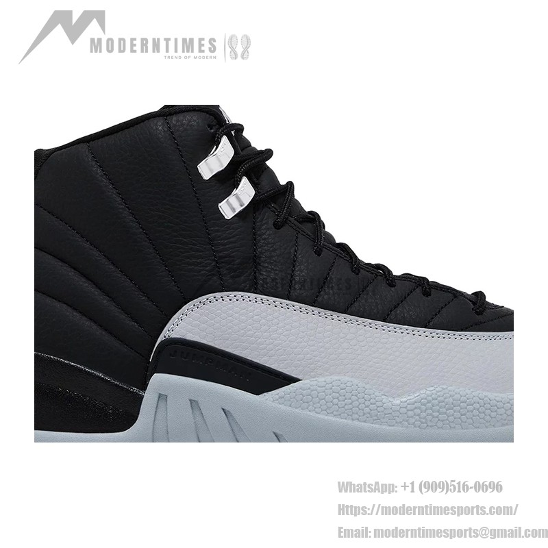 Air Jordan 12 Retro "Black/Grey" CT8013-010 - Classic Black and Grey Sneaker with Premium Leather