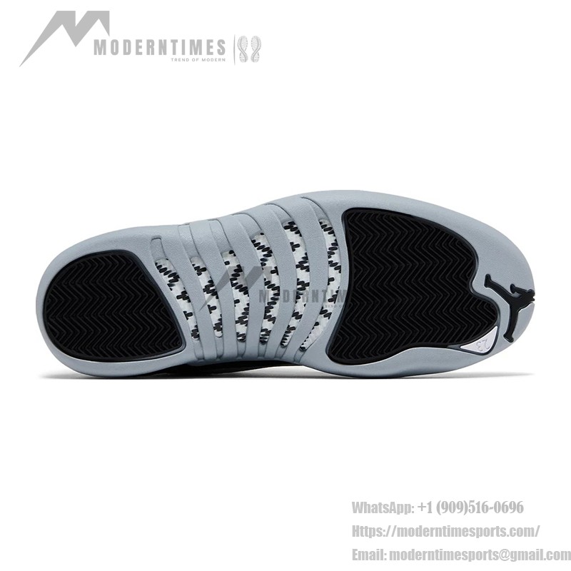 Air Jordan 12 Retro "Black/Grey" CT8013-010 - Classic Black and Grey Sneaker with Premium Leather