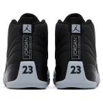 Air Jordan 12 Retro "Black/Grey" CT8013-010 - Classic Black and Grey Sneaker with Premium Leather