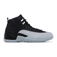 Air Jordan 12 Retro "Black/Grey" CT8013-010 - Classic Black and Grey Sneakers with Premium Leather