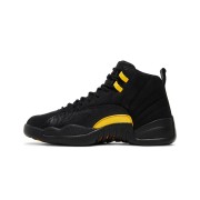 Air Jordan 12 Retro "Black/Yellow" CT8013-071 - Iconic Black Sneakers with Bold Yellow Accents and Premium Leather