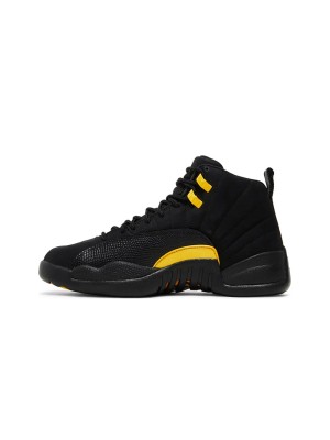 Air Jordan 12 Retro "Black/Yellow" CT8013-071 - Iconic Black Sneakers with Bold Yellow Accents and Premium Leather