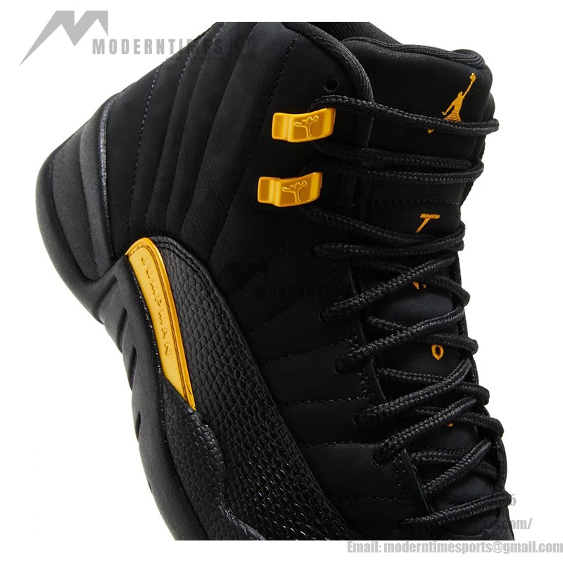 Air Jordan 12 Retro "Schwarz/Gelb" CT8013-071 - Schwarze Sneaker mit Gelben Akzenten