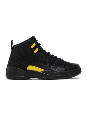 Air Jordan 12 Retro "Black/Yellow" CT8013-071 - Iconic Black Sneakers with Bold Yellow Accents and Premium Leather