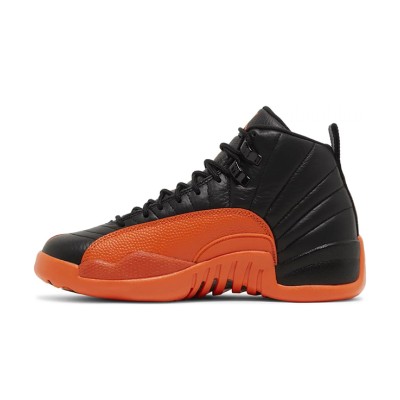 Air Jordan 12 Retro "Black/Orange" FD9101-081 - Bold Black Sneakers with Striking Orange Accents and Premium Leather