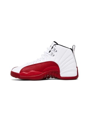 Air Jordan 12 Retro CT8013-116 - Klassisches Weiß und Rot mit Premium-Leder für zeitlosen Stil