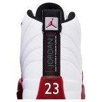 Air Jordan 12 Retro CT8013-116 in White and Red with Premium Leather Finish