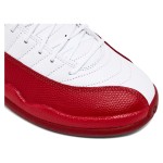 Air Jordan 12 Retro CT8013-116 in White and Red with Premium Leather Finish