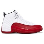 Air Jordan 12 Retro CT8013-116 in White and Red with Premium Leather Finish