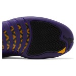 Air Jordan 12 Retro "Black/Purple" CT8013-057 - Black and Purple Premium Leather Sneakers