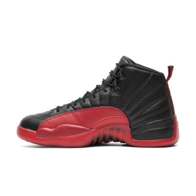 Air Jordan 12 Retro "Bred" 130690-002 - Iconic Black and Red Sneakers with Premium Leather and Classic Design