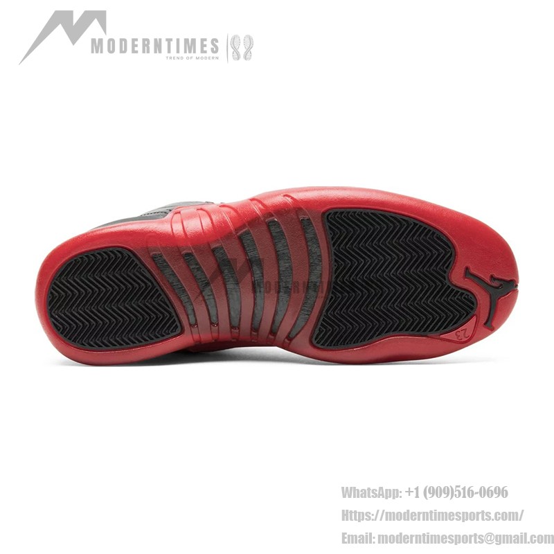 Air Jordan 12 Retro "Bred" 130690-002 - Iconic Black and Red Sneakers with Premium Leather