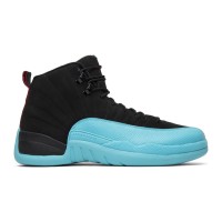 Air Jordan 12 Retro "Game Royal" 130690-027 - Bold Black and Blue Sneakers with Premium Leather Finish