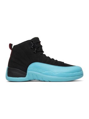 Air Jordan 12 Retro "Game Royal" 130690-027 - Bold Black and Blue Sneakers with Premium Leather Finish