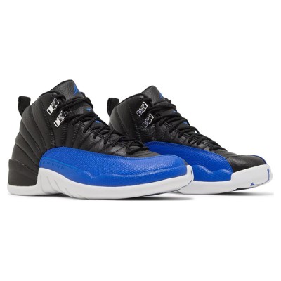 Air Jordan 12 Retro "Game Royal" AO6068-004 - Iconic Black and Blue Sneakers with Premium Leather Finish