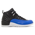 Air Jordan 12 Retro "Game Royal" AO6068-004 Black and Blue Sneakers with Premium Leather