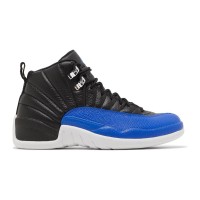 Air Jordan 12 Retro "Game Royal" AO6068-004 - Iconic Black and Blue Sneakers with Premium Leather Finish