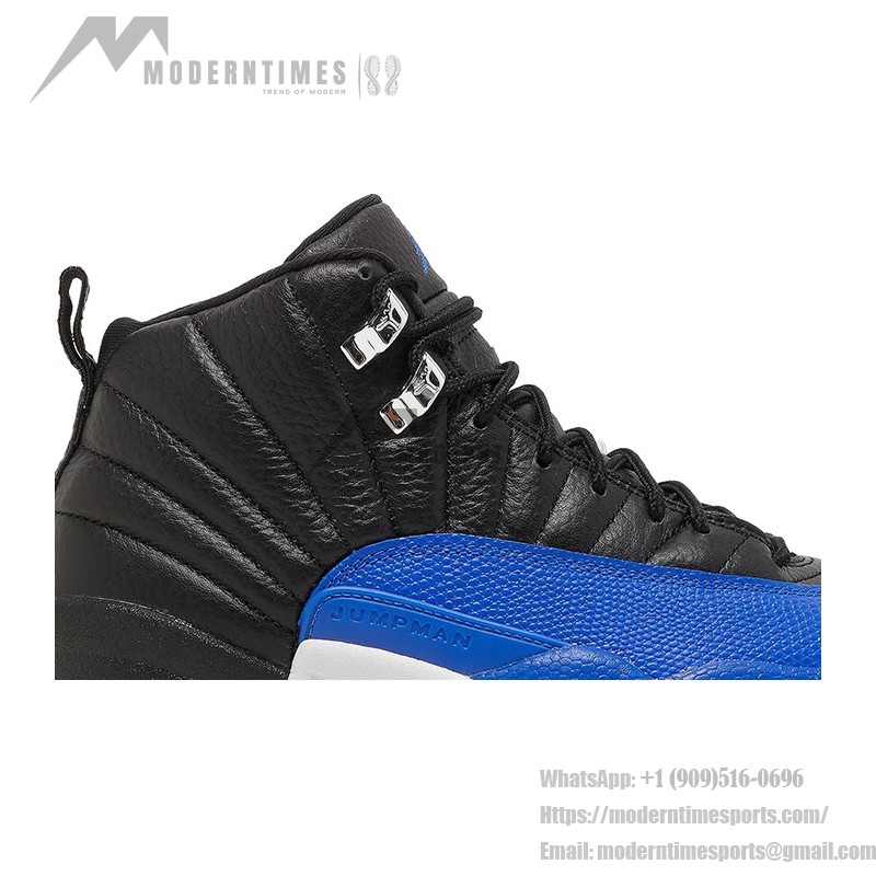 Air Jordan 12 Retro "Game Royal" AO6068-004 Black and Blue Sneakers with Premium Leather