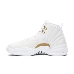 Air Jordan 12 Retro White Gold 873864-102 - White Sneaker with Gold Accents