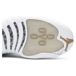 Air Jordan 12 Retro White Gold 873864-102 - White Sneaker with Gold Accents