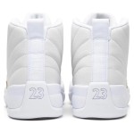 Air Jordan 12 Retro White Gold 873864-102 - White Sneaker with Gold Accents