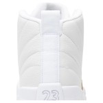 Air Jordan 12 Retro White Gold 873864-102 - White Sneaker with Gold Accents