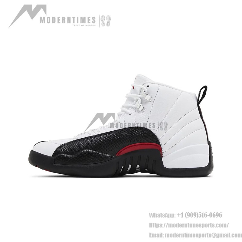 Air Jordan 12 Retro CT8013-162 - White, Black, and Red Sneakers