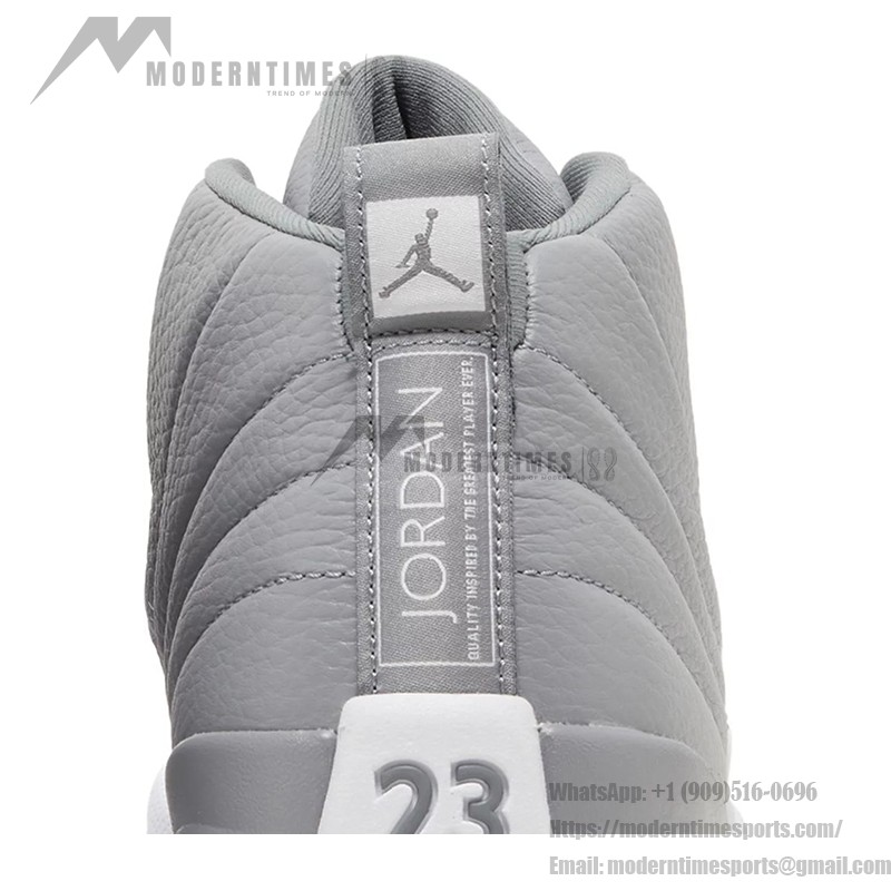 Air Jordan 12 Retro "Grey/White" CT8013-015 - Elegant Grey Sneakers with Premium Leather