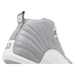 Air Jordan 12 Retro "Grey/White" CT8013-015 - Elegant Grey Sneakers with Premium Leather