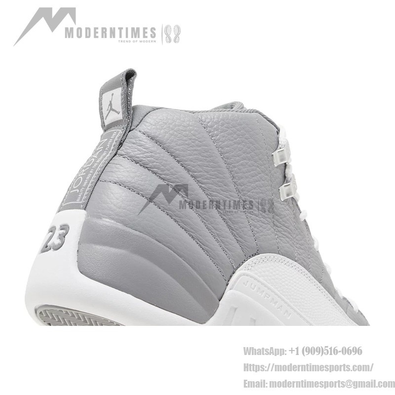 Air Jordan 12 Retro "Grey/White" CT8013-015 - Elegant Grey Sneakers with Premium Leather