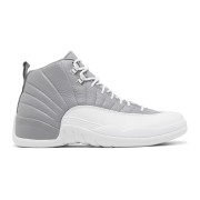 Air Jordan 12 Retro "Grey/White" CT8013-015 - Elegant Grey Sneakers with Premium Leather and Crisp White Accents