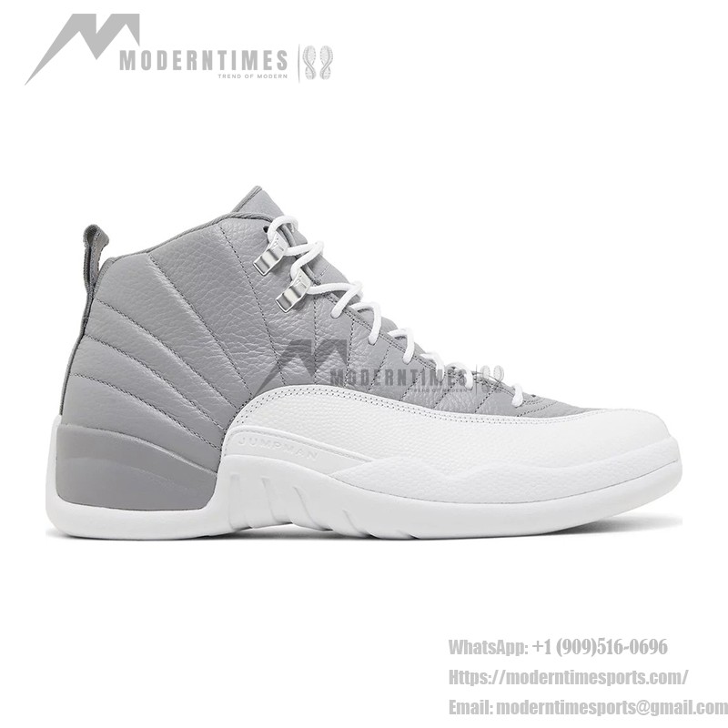 Air Jordan 12 Retro "Grey/White" CT8013-015 - Elegant Grey Sneakers with Premium Leather