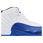 Air Jordan 12 Retro Game Royal CT8013-140 - White and Blue Premium Leather Sneakers