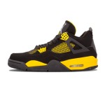 Air Jordan 4 Retro Thunder 2012 308497-008 Sneakers - Classic Black and Yellow Design