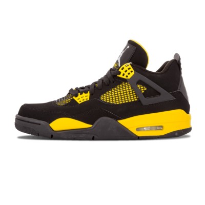 Air Jordan 4 Retro Thunder 2012 308497-008 Sneakers - Classic Black and Yellow Colorway, Iconic Design