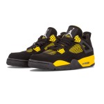 Air Jordan 4 Retro Thunder 2012 308497-008 Sneakers - Classic Black and Yellow Design