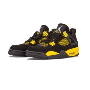 Air Jordan 4 Retro Thunder 2012 308497-008 스니커즈 - 클래식한 블랙과 옐로우 컬러웨이, 아이코닉한 디자인