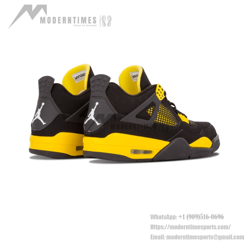 Air Jordan 4 Retro Thunder 2012 308497-008 Sneakers - Classic Black and Yellow Design