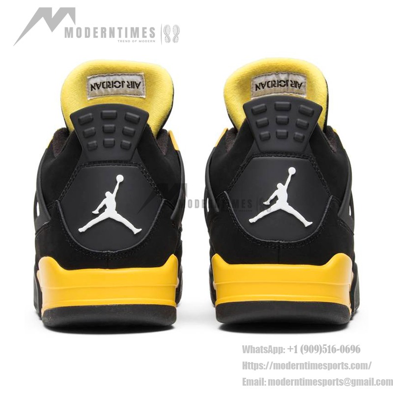 Air Jordan 4 Retro Thunder 2012 308497-008 Sneakers - Classic Black and Yellow Design