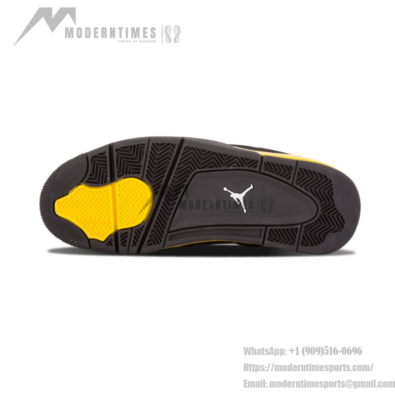 Air Jordan 4 Retro Thunder 2012 308497-008 Sneakers - Classic Black and Yellow Design