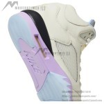 Air Jordan 5 Retro DV4982-175 Cream Leather Sneakers with Pastel Accents and Reflective Tongue