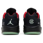 Air Jordan 5 Low DM4640-036 Black Sneakers with Reflective Tongue and Glow-in-the-Dark Sole