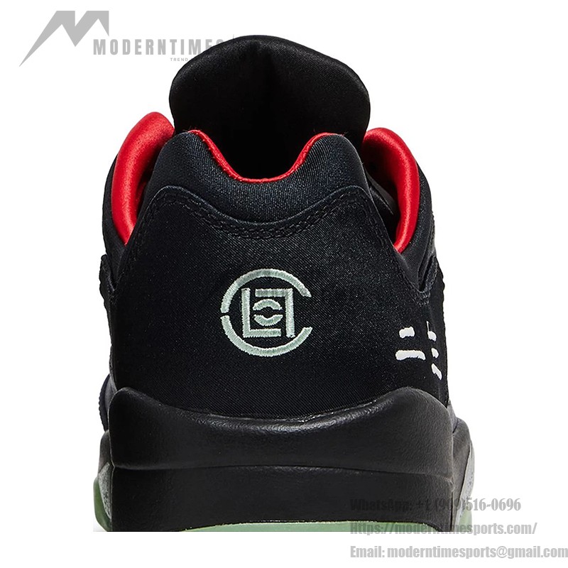 Air Jordan 5 Low DM4640-036 Black Sneakers with Reflective Tongue and Glow-in-the-Dark Sole