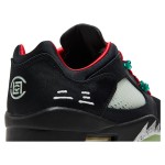 Air Jordan 5 Low DM4640-036 Black Sneakers with Reflective Tongue and Glow-in-the-Dark Sole